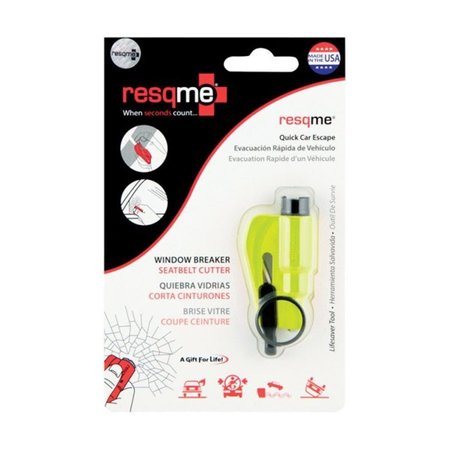 RESQME 110.100.09 Car Escape Tool Keychain Yellow RE10316
